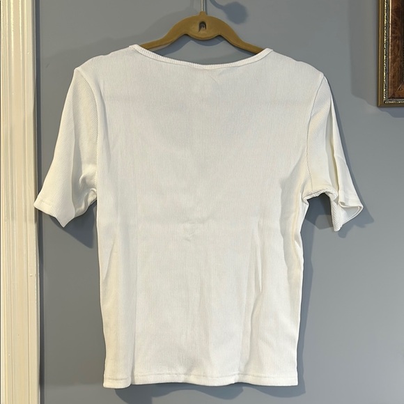 Pact Women's White Short Sleeve Tee - Picture 5 of 5